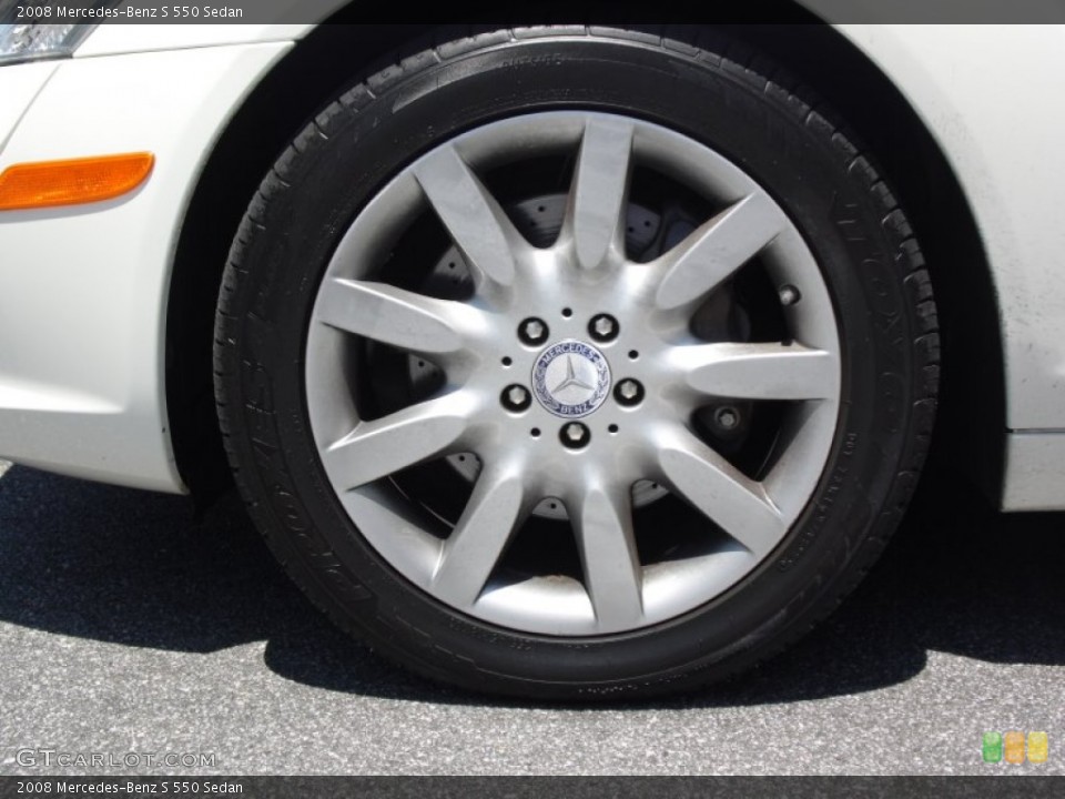 2008 Mercedes-Benz S 550 Sedan Wheel and Tire Photo #81520544