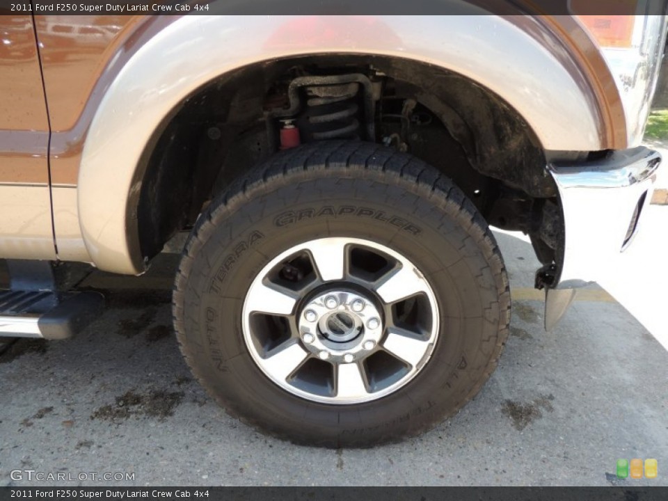 2011 Ford F250 Super Duty Lariat Crew Cab 4x4 Wheel and Tire Photo #81525437