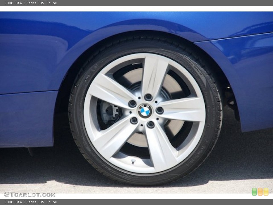 2008 BMW 3 Series 335i Coupe Wheel and Tire Photo #81525443