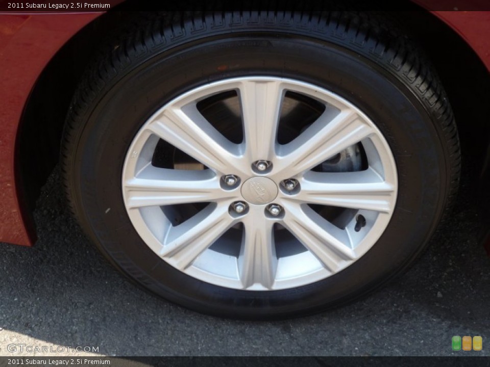 2011 Subaru Legacy 2.5i Premium Wheel and Tire Photo #81536816