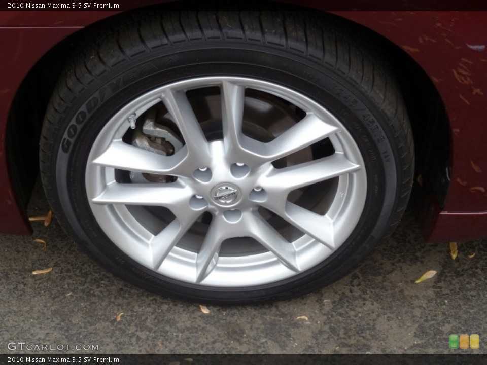 2010 Nissan Maxima 3.5 SV Premium Wheel and Tire Photo #81537641