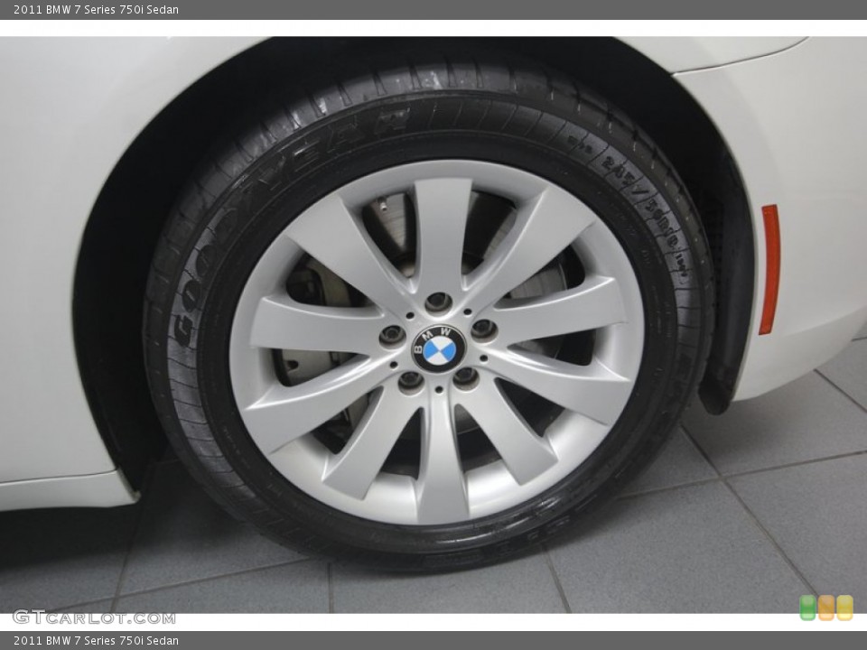 2011 BMW 7 Series 750i Sedan Wheel and Tire Photo #81538565