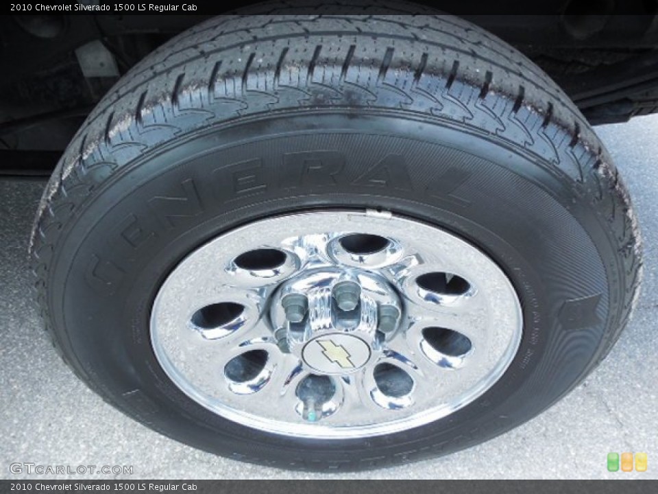 2010 Chevrolet Silverado 1500 LS Regular Cab Wheel and Tire Photo #81548352