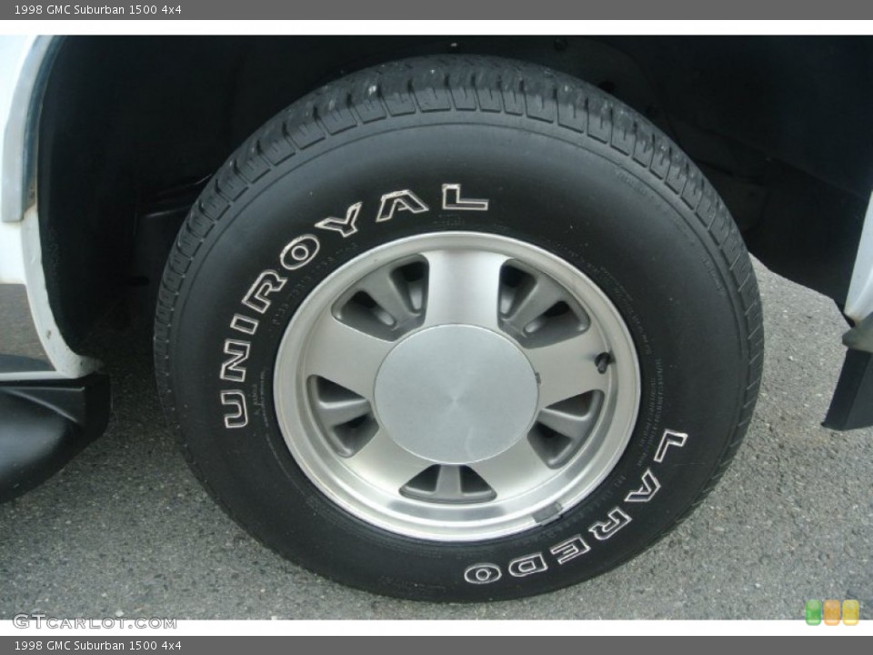 1998 GMC Suburban 1500 4x4 Wheel and Tire Photo #81558270