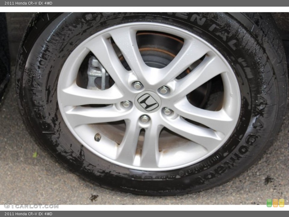 2011 Honda CR-V EX 4WD Wheel and Tire Photo #81565275