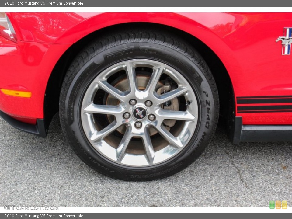 2010 Ford Mustang V6 Premium Convertible Wheel and Tire Photo #81568071