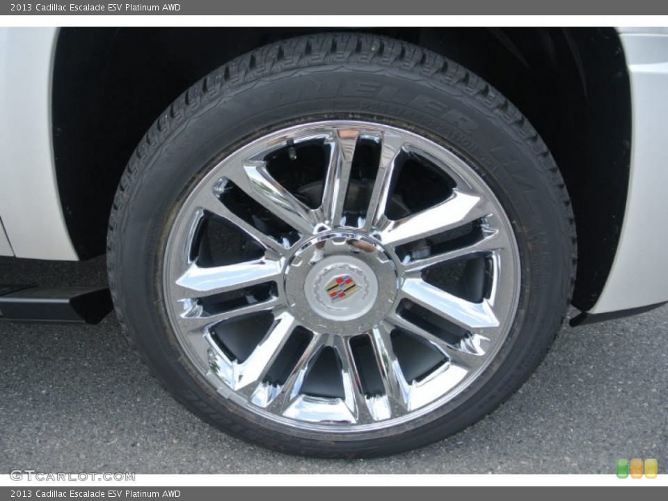 2013 Cadillac Escalade ESV Platinum AWD Wheel and Tire Photo #81586286