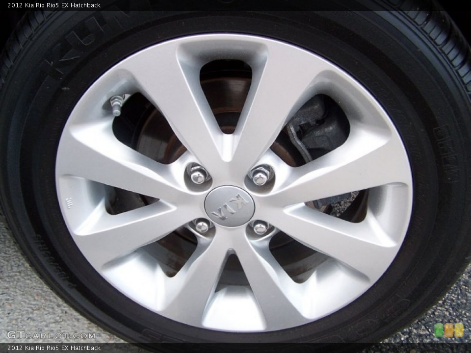 2012 Kia Rio Rio5 EX Hatchback Wheel and Tire Photo #81600088