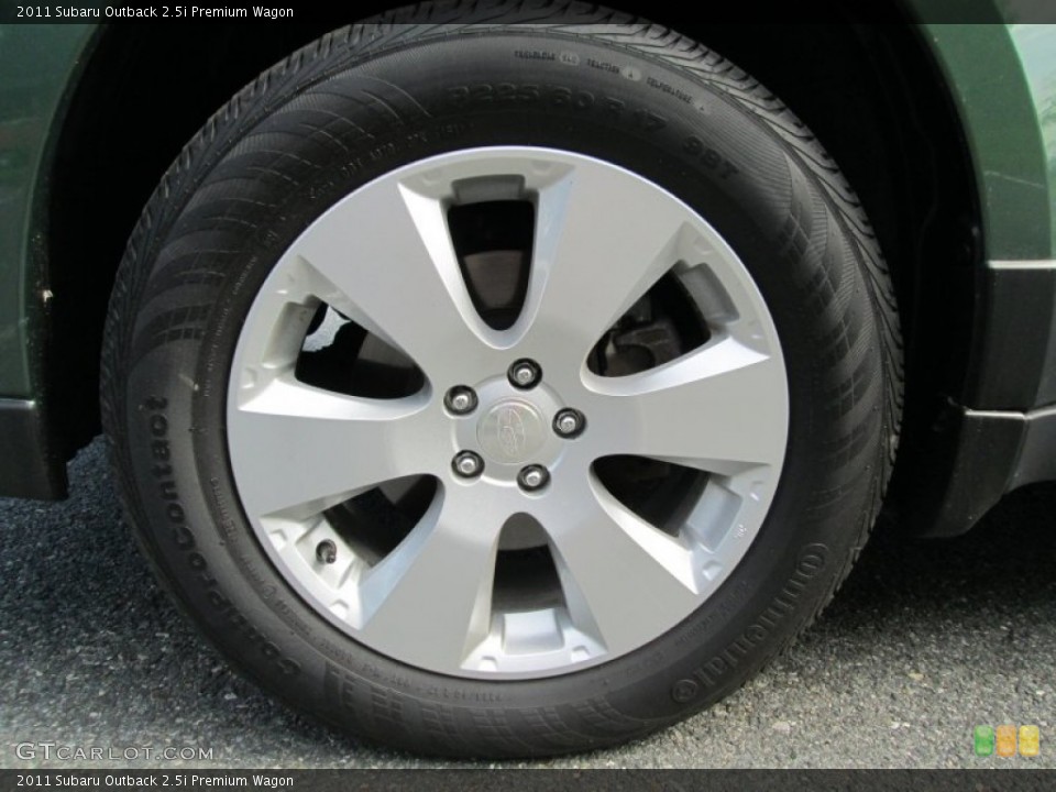 2011 Subaru Outback 2.5i Premium Wagon Wheel and Tire Photo #81602360