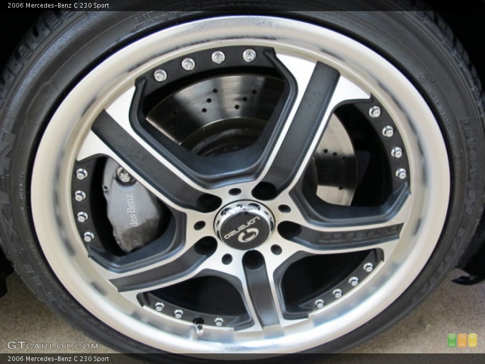2006 Mercedes-Benz C Custom Wheel and Tire Photo #81602448
