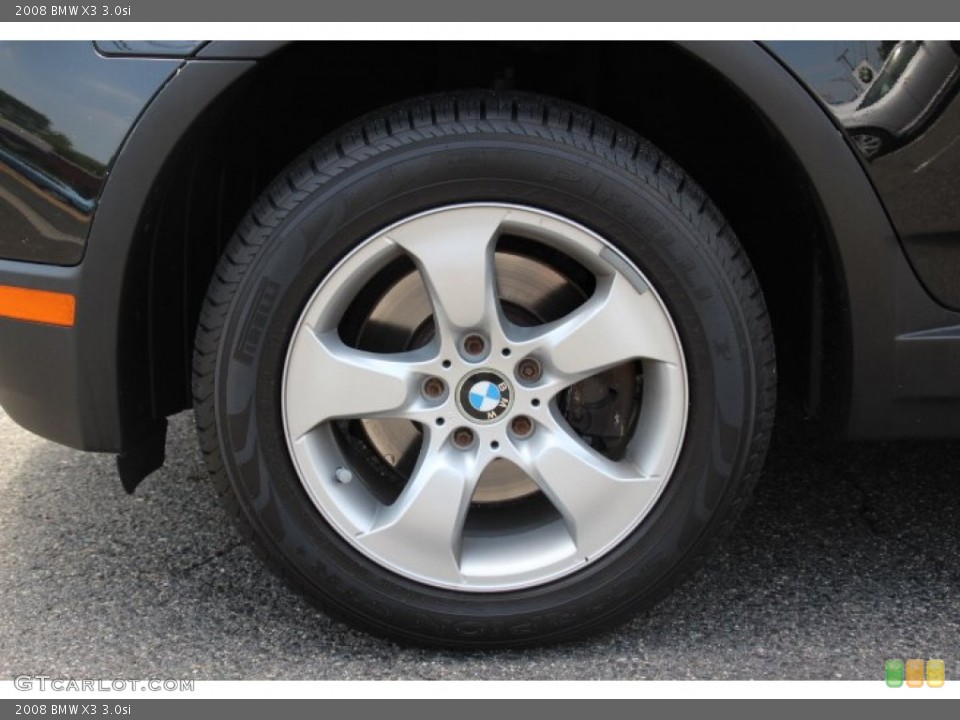 2008 BMW X3 3.0si Wheel and Tire Photo #81611180