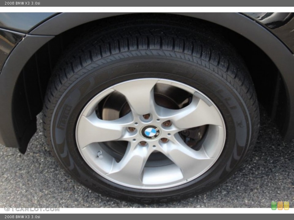 2008 BMW X3 3.0si Wheel and Tire Photo #81611199