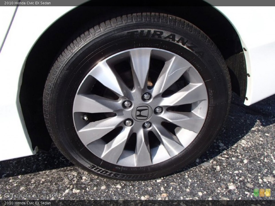 2010 Honda Civic EX Sedan Wheel and Tire Photo #81617391
