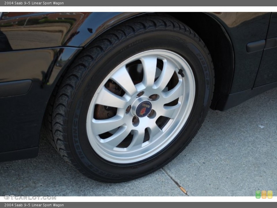2004 Saab 9-5 Linear Sport Wagon Wheel and Tire Photo #81639940