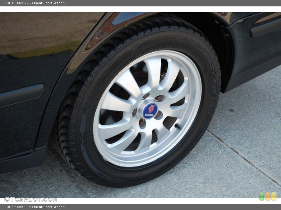 2004 Saab 9-5 Linear Sport Wagon Wheel and Tire Photo #81639963