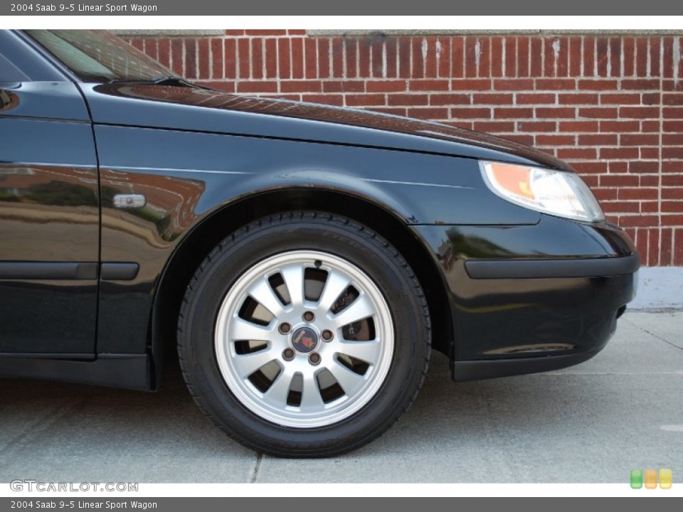 2004 Saab 9-5 Linear Sport Wagon Wheel and Tire Photo #81640004
