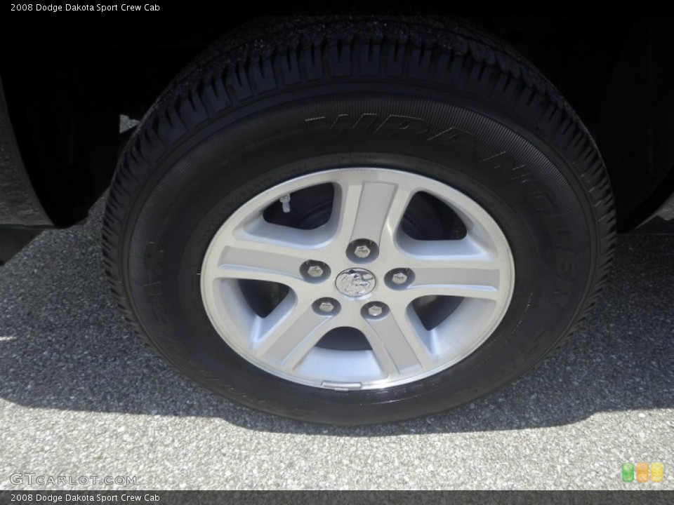 2008 Dodge Dakota Sport Crew Cab Wheel and Tire Photo #81646441