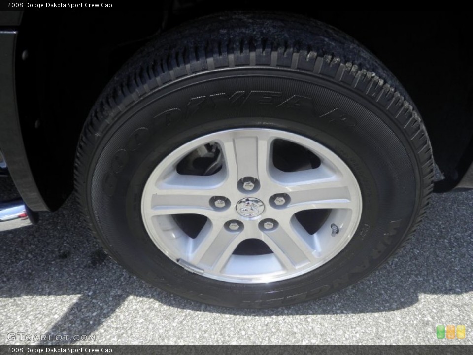 2008 Dodge Dakota Sport Crew Cab Wheel and Tire Photo #81646468