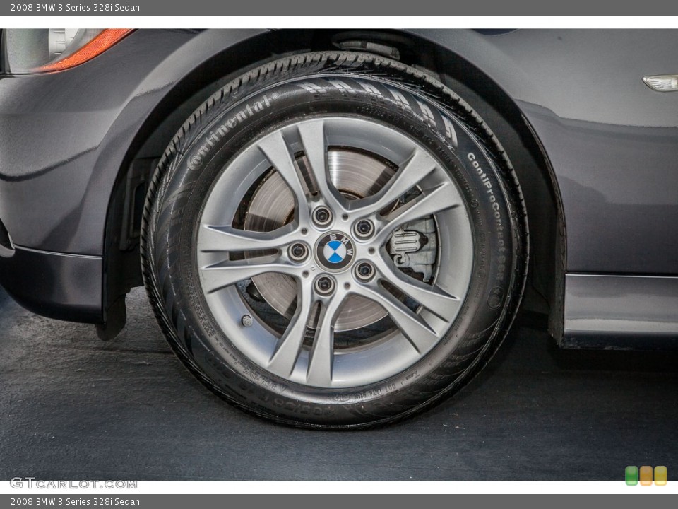 2008 BMW 3 Series 328i Sedan Wheel and Tire Photo #81676156