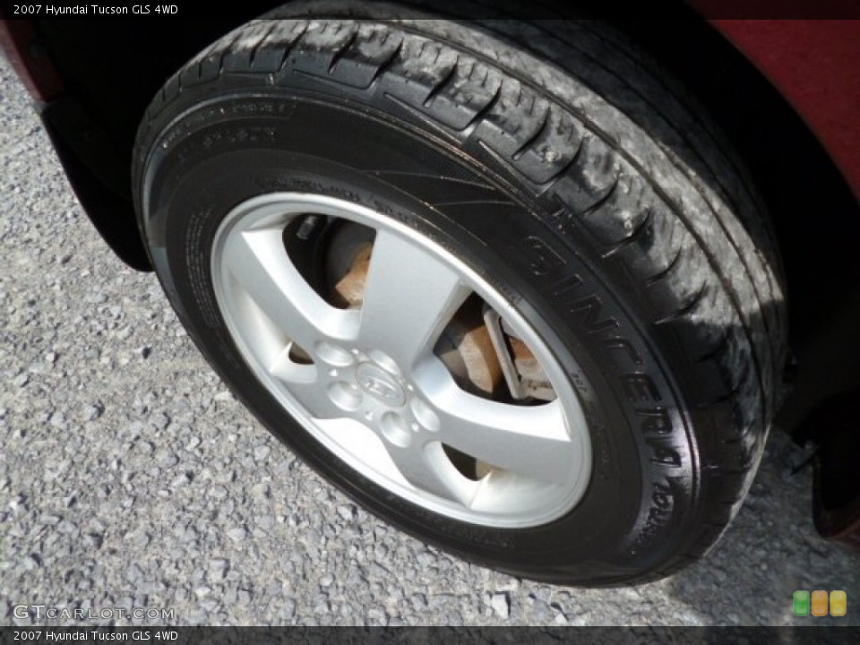 2007 Hyundai Tucson GLS 4WD Wheel and Tire Photo #81708668