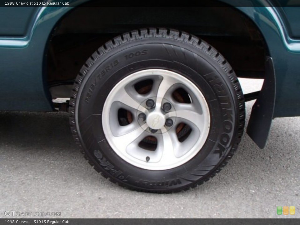 1998 Chevrolet S10 LS Regular Cab Wheel and Tire Photo #81780522
