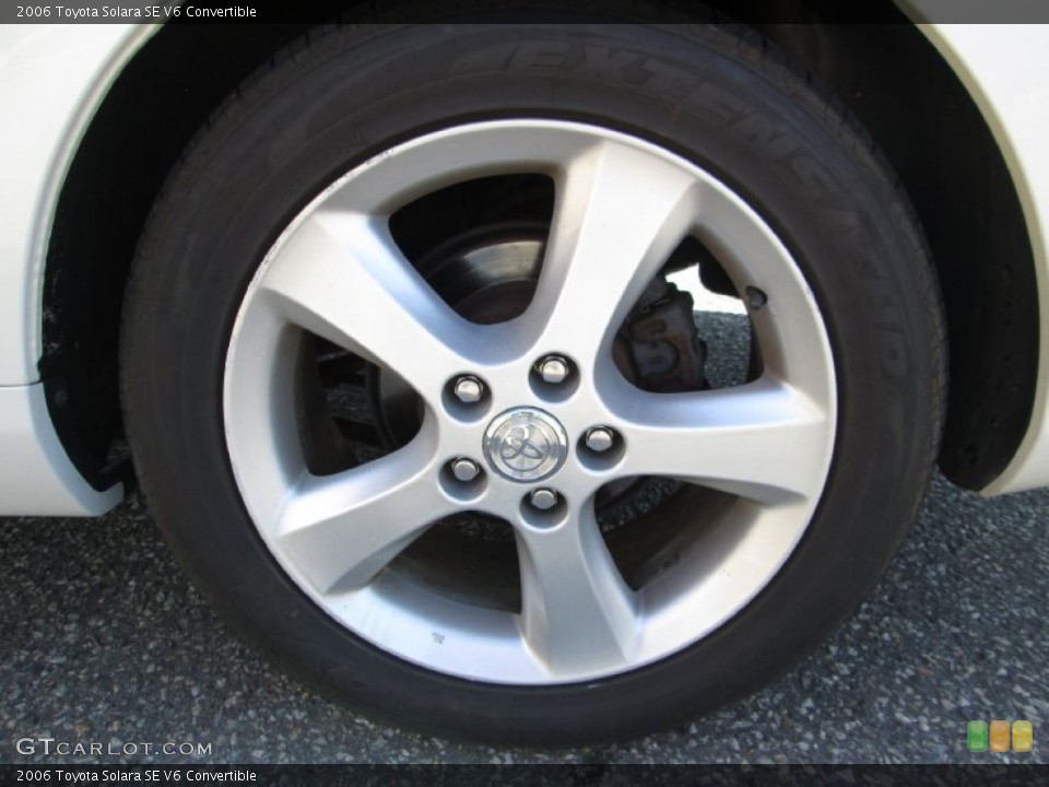 2006 Toyota Solara SE V6 Convertible Wheel and Tire Photo #81791499