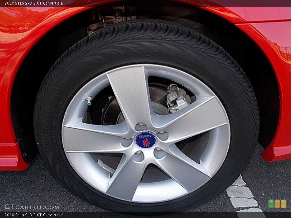 2010 Saab 9-3 2.0T Convertible Wheel and Tire Photo #81843957