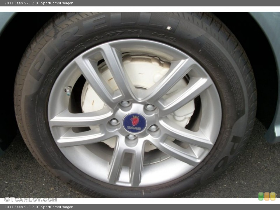 2011 Saab 9-3 2.0T SportCombi Wagon Wheel and Tire Photo #81847311