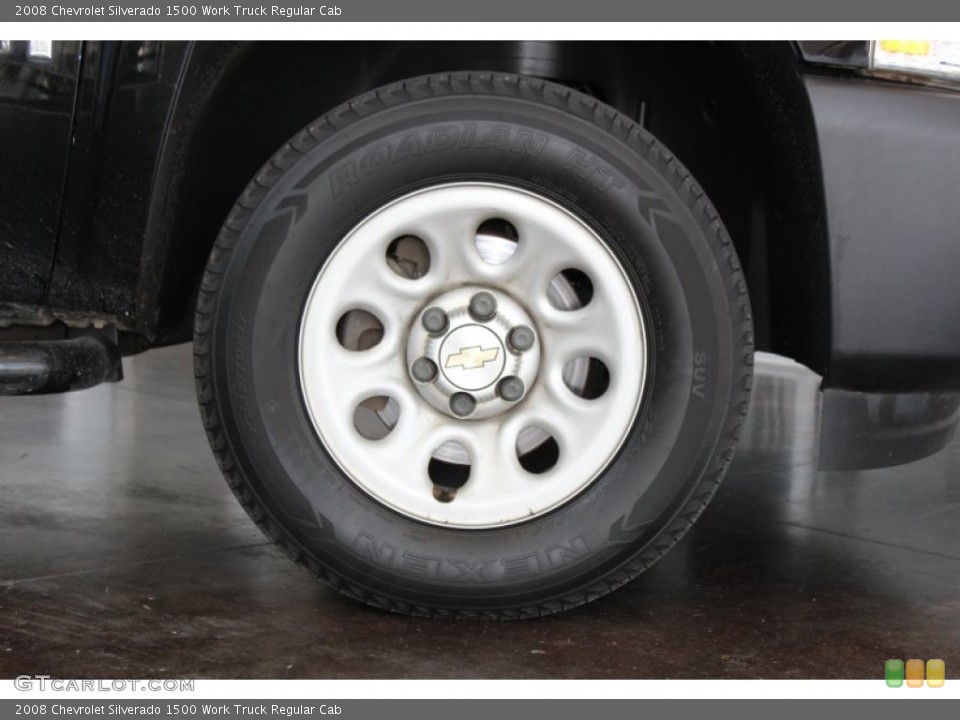 2008 Chevrolet Silverado 1500 Work Truck Regular Cab Wheel and Tire Photo #81856865