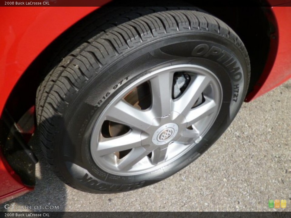 2008 Buick LaCrosse CXL Wheel and Tire Photo #81916647