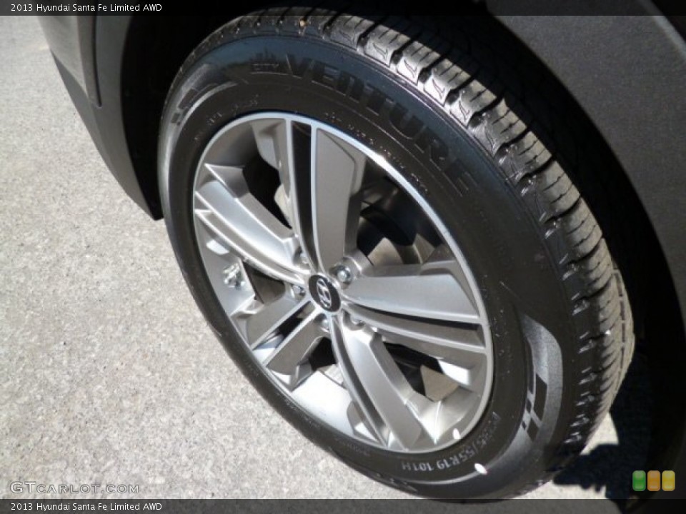 2013 Hyundai Santa Fe Limited AWD Wheel and Tire Photo #81925973