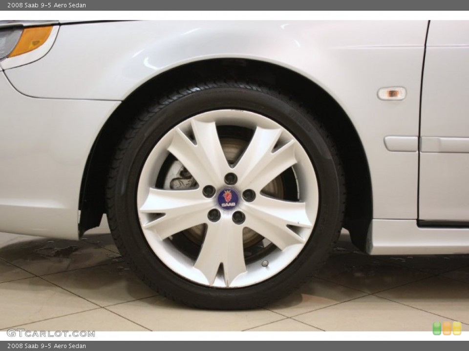 2008 Saab 9-5 Aero Sedan Wheel and Tire Photo #81939466