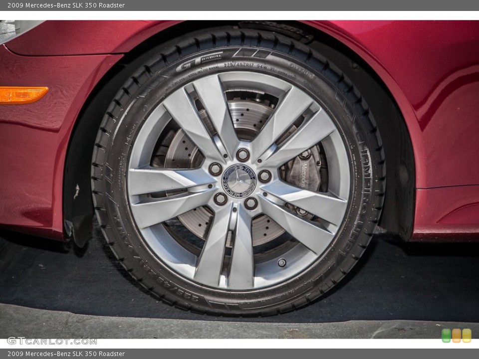2009 Mercedes-Benz SLK 350 Roadster Wheel and Tire Photo #81942733