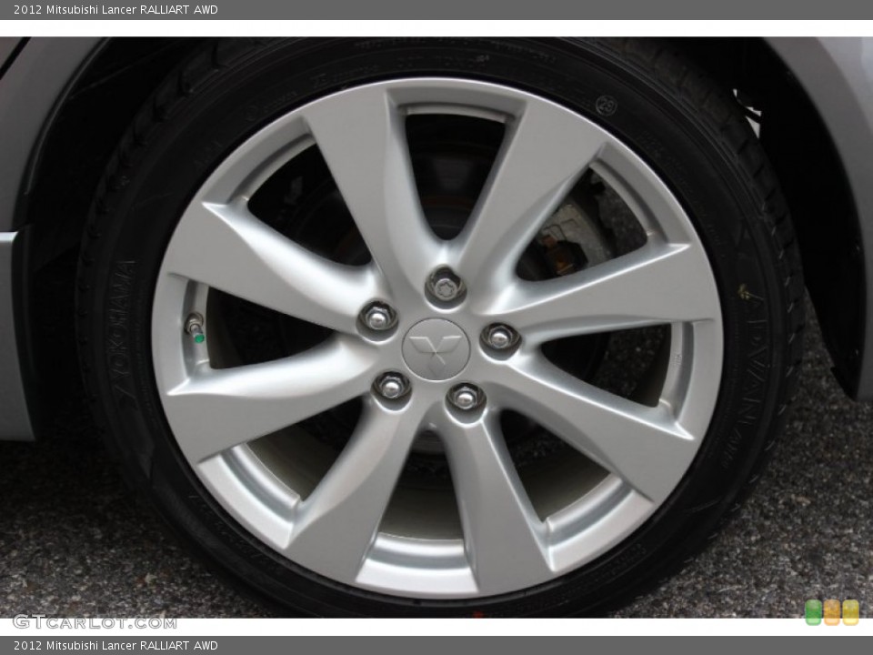 2012 Mitsubishi Lancer RALLIART AWD Wheel and Tire Photo #81969334