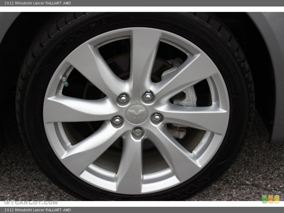 2012 Mitsubishi Lancer RALLIART AWD Wheel and Tire Photo #81969358
