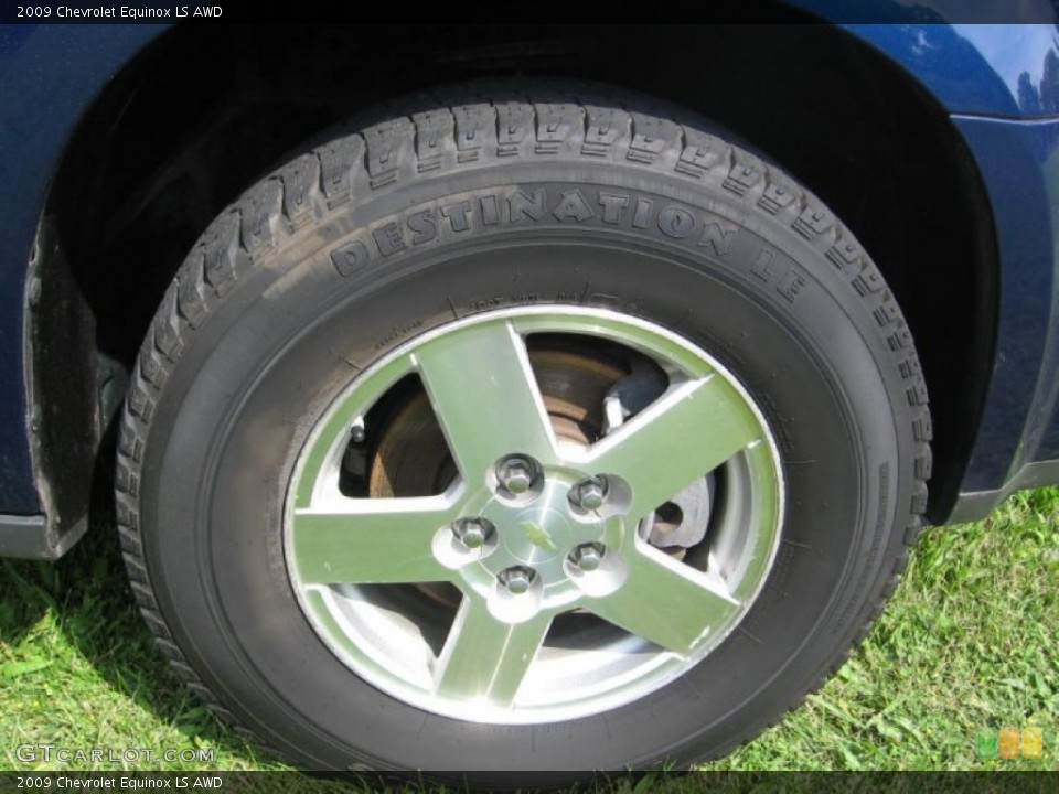 2009 Chevrolet Equinox LS AWD Wheel and Tire Photo #81997255