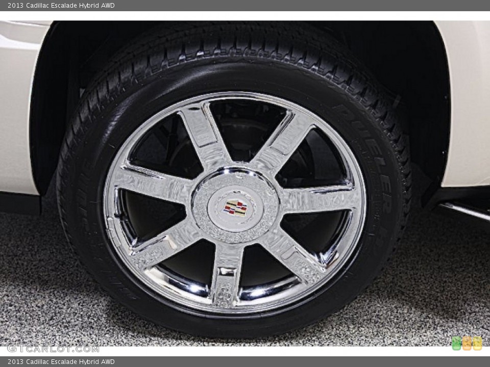 2013 Cadillac Escalade Hybrid AWD Wheel and Tire Photo #82002336