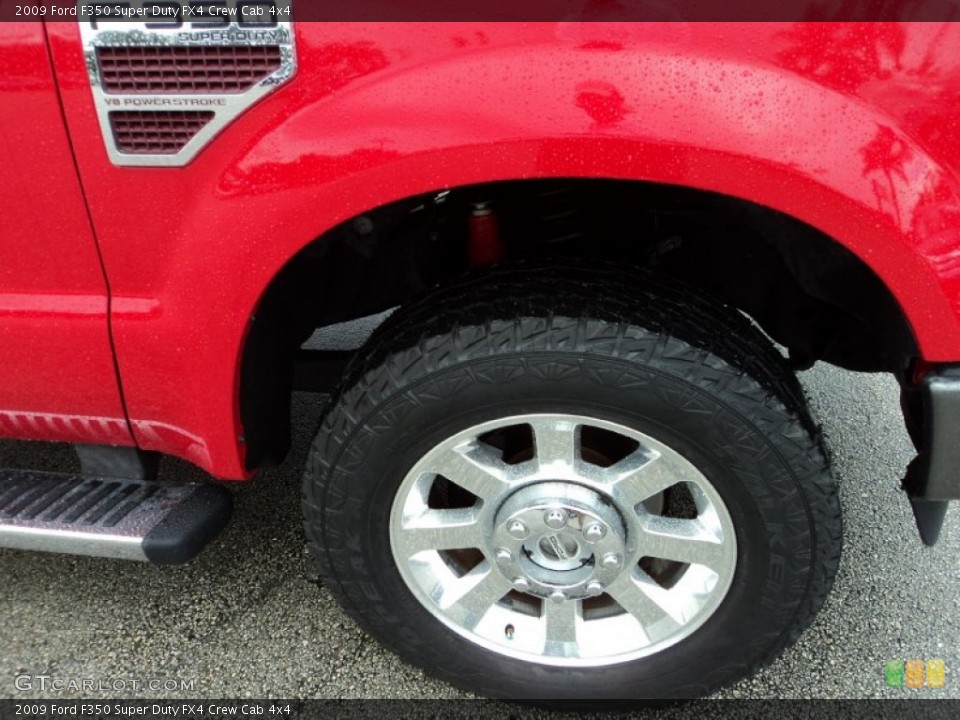 2009 Ford F350 Super Duty FX4 Crew Cab 4x4 Wheel and Tire Photo #82015188