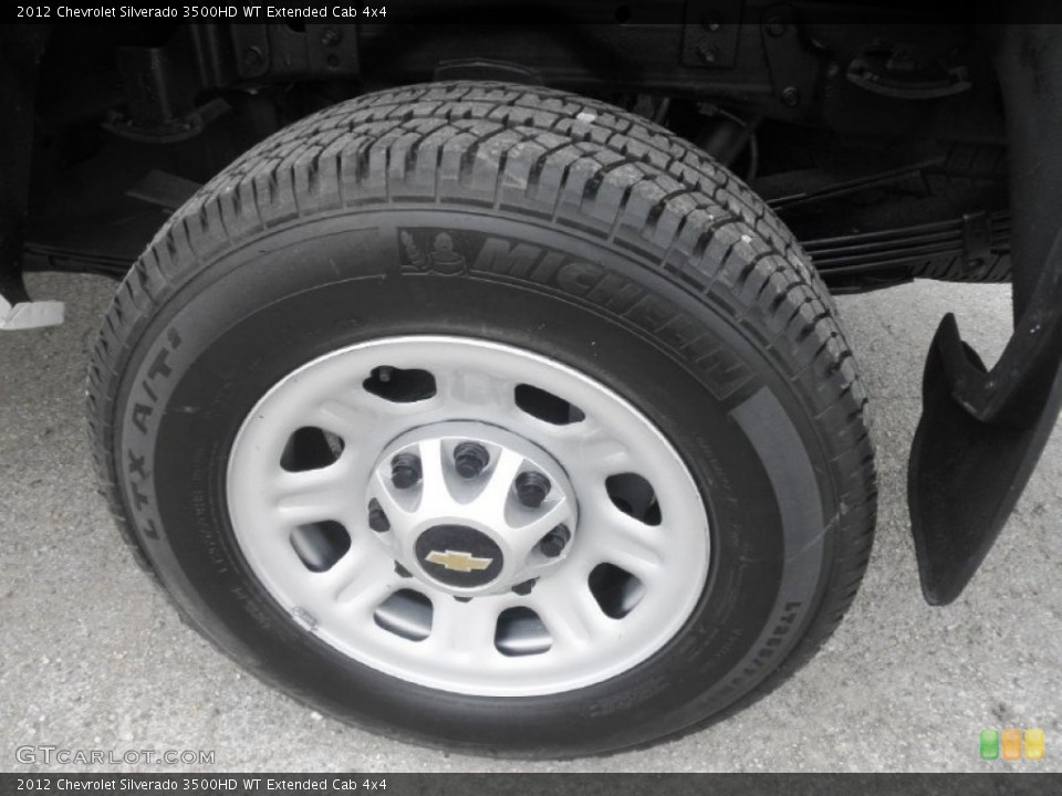 2012 Chevrolet Silverado 3500HD WT Extended Cab 4x4 Wheel and Tire Photo #82031585