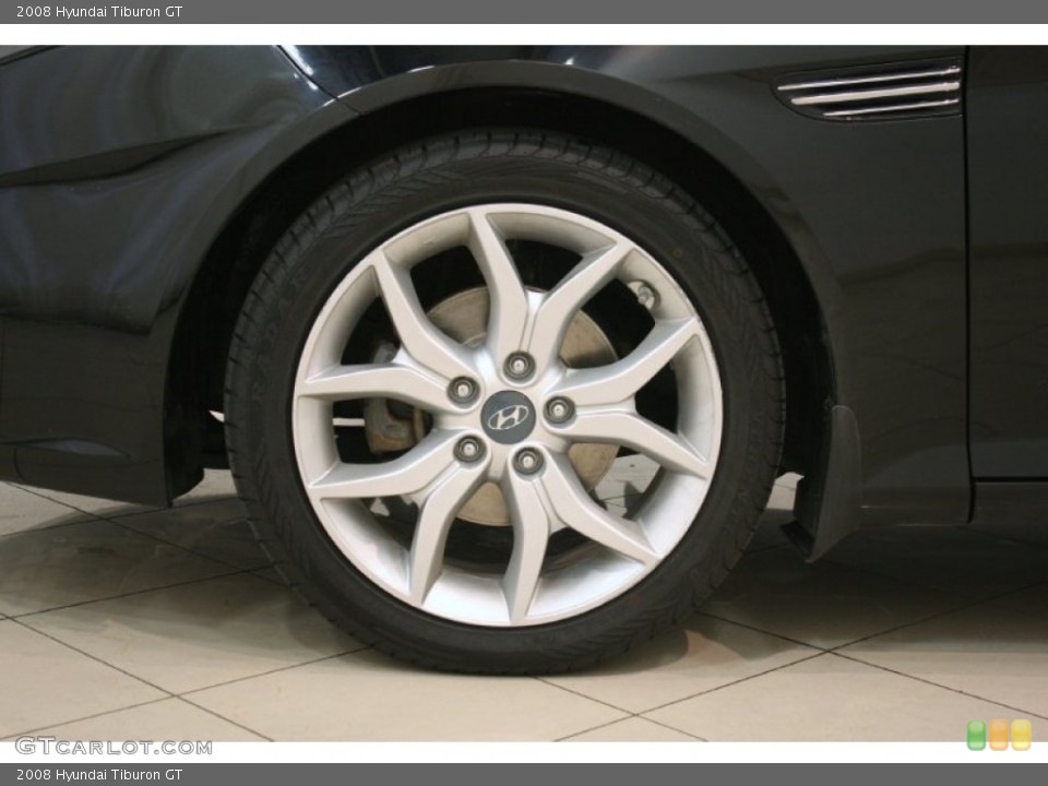 2008 Hyundai Tiburon GT Wheel and Tire Photo #82033879