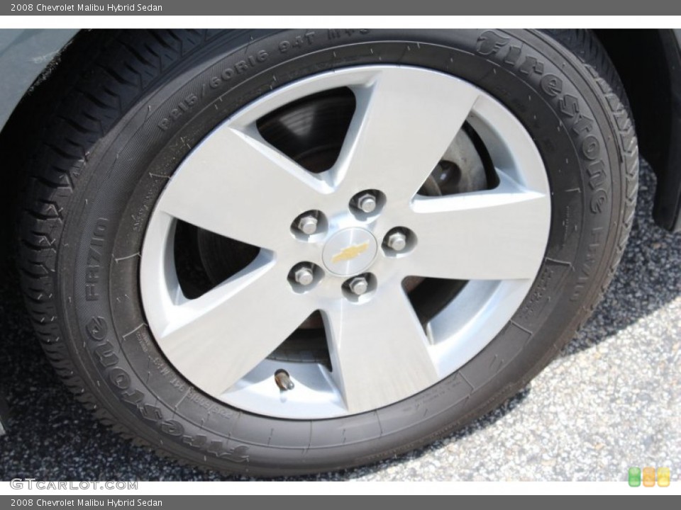 2008 Chevrolet Malibu Hybrid Sedan Wheel and Tire Photo #82036571
