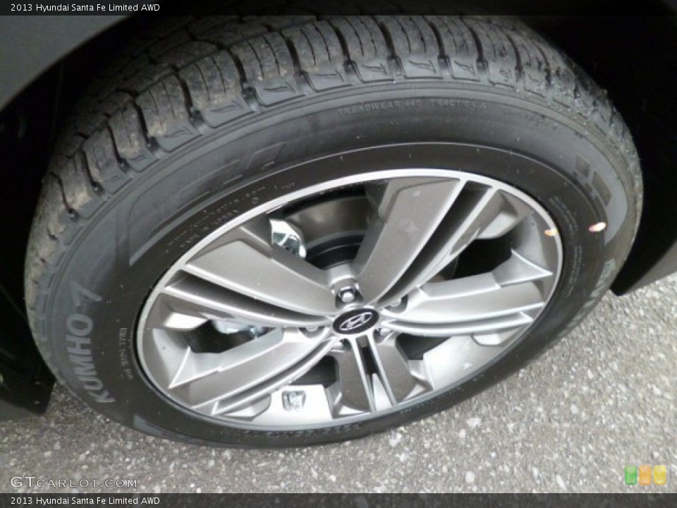 2013 Hyundai Santa Fe Limited AWD Wheel and Tire Photo #82038972