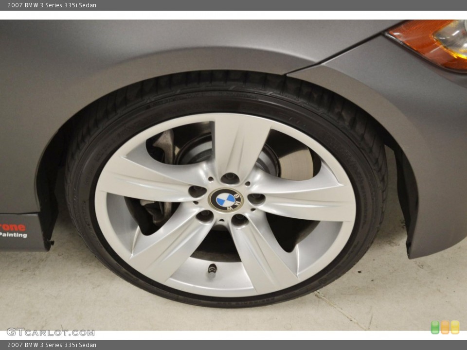 2007 BMW 3 Series 335i Sedan Wheel and Tire Photo #82047870