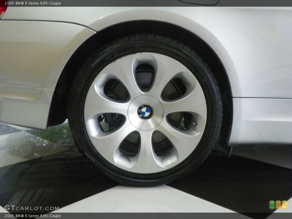 2005 BMW 6 Series 645i Coupe Wheel and Tire Photo #82058671