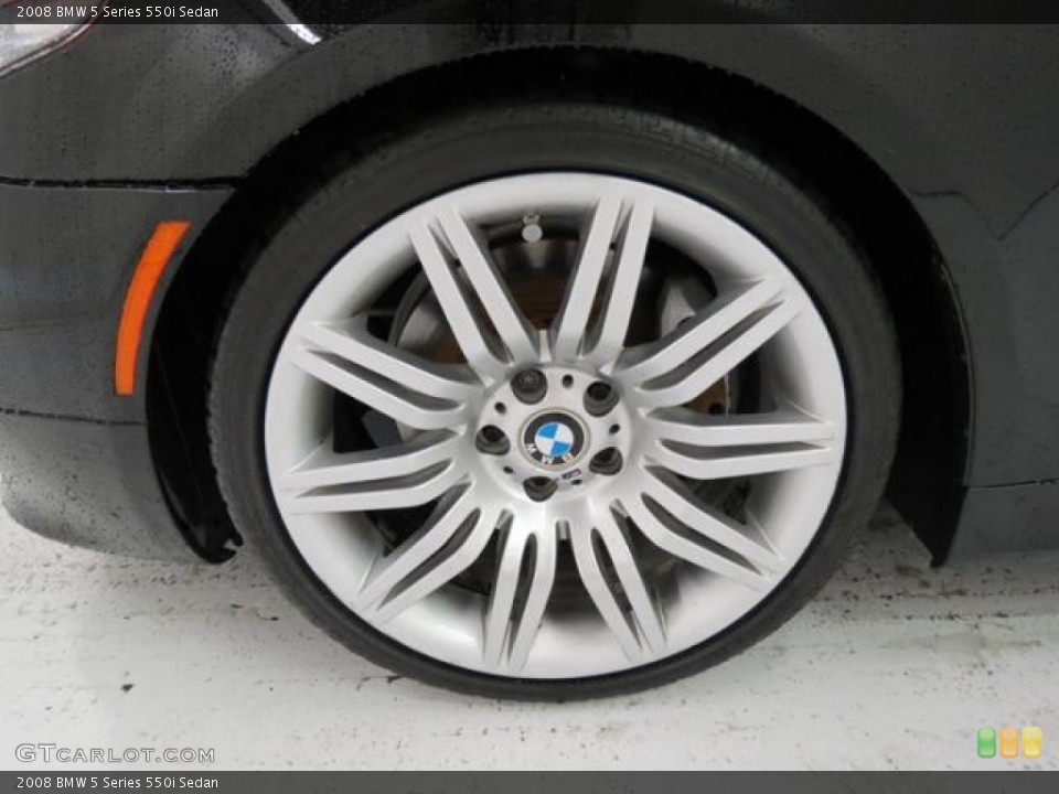 2008 BMW 5 Series 550i Sedan Wheel and Tire Photo #82070133