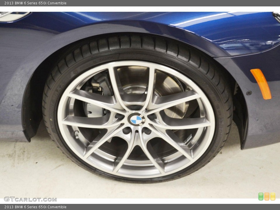 2013 BMW 6 Series 650i Convertible Wheel and Tire Photo #82085099