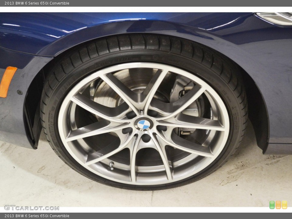 2013 BMW 6 Series 650i Convertible Wheel and Tire Photo #82085309