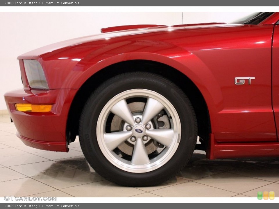 2008 Ford Mustang GT Premium Convertible Wheel and Tire Photo #82088037