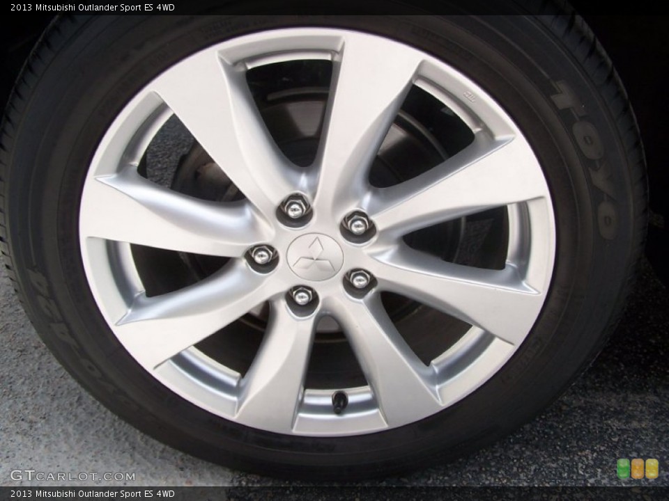 2013 Mitsubishi Outlander Sport ES 4WD Wheel and Tire Photo #82089518