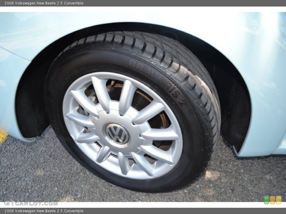 2006 Volkswagen New Beetle 2.5 Convertible Wheel and Tire Photo #82104697